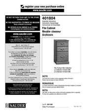 Sauder 401804 Assembly Instructions For Fresh Air System