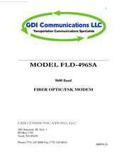 GDI FLD-496SA Manual