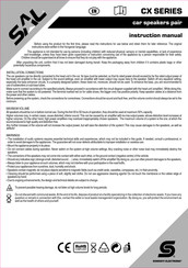 Somogyi Elektronic SAL CX Series Instruction Manual