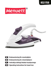 Menuett 802-708 Operating Instructions Manual