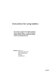 Elkop VHR V Series Instructions For Using Manual