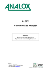 ANALOX Ax 50 Manual