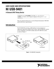 National Instruments USB-9481 User Manual And Specifications