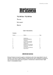 Brinsea TLC-40 User Instructions