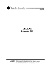 Black Box DSL LAN Extender 800 User Manual