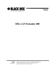Black Box DSL LAN Extender 400 User Manual