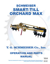 Schmeiser SMART-TILL ORCHARD MAX Operation And Parts Manual