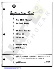 Westinghouse DB-50 Instruction Book
