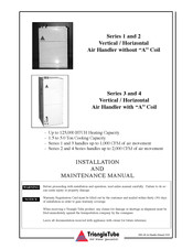 TriangleTube 1 Series Installation And Maintenance Manual