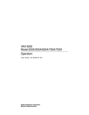 Digital Equipment VAX 4000 705A Operation