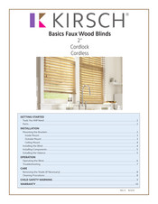 Kirsch Basic Faux Wood Manual