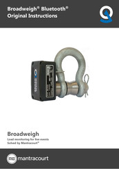 Mantracourt Broadweigh Bluetooth Series Original Instructions Manual