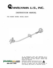 Maruyama ED260 Instruction Manual