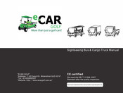 ECAR GOLF Cargo Truck Manual