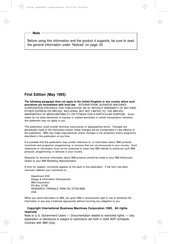 IBM 38H5080 Manual