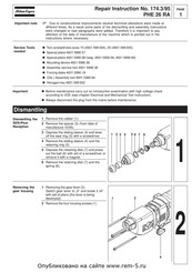 Atlas Copco PHE 26 RA Repair Instructions