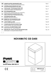 Fust Gastro Novamatic GS G400 Installation, Operation And Maintenance Manual