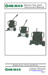 Hilman Deluxe Toe Jack Instruction Manual