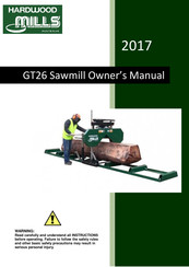 Hardwood Mills GT26 Owner's Manual