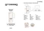 grossag WK 8.00 Manual