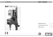 IKA RW 47 D Operating Instructions Manual