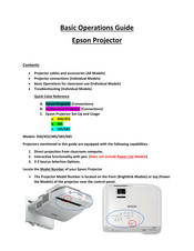 Epson EasyMP Monitor 4.50 Operation Manual