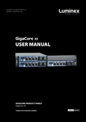 Luminex GigaCore 10 Manuals