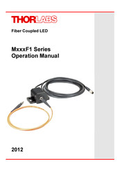 THORLABS M455F1 Operation Manual