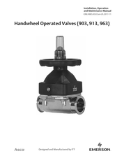 Emerson 903S Installation, Operation And Maintenance Manual