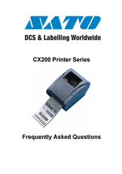 SATO CX210 Frequently Asked Questions Manual
