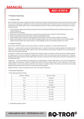 AQ-Tron BAT/47914 Manual