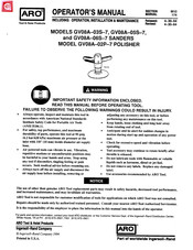 ARO GV08A-03S-7 Operator's Manual