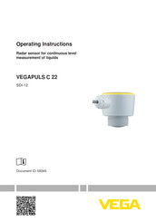 Vega VEGAPULS C 22 Operating Instructions Manual