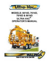 Walinga Ultra-Vac 7816D Operator's Manual