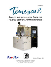 Temescal FC-2800 Facility And Installation Manual