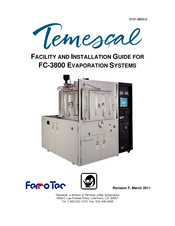 Temescal FC-3800 Facility And Installation Manual