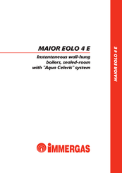 Immergas MAIOR EOLO 4 E Series Technical Documentation Manual