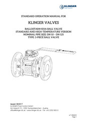 KLINGER BALLOSTAR KHA Standard Operation Manual