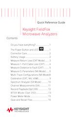 Keysight Technologies FieldFox Quick Reference Manual