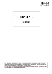 Delta OHM HD2817T Series Manual