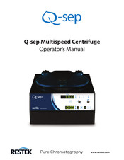 Restek Q-sep Multispeed Centrifuge Operator's Manual
