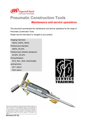 Ingersoll-Rand IR23JV Maintenance And Service Manual