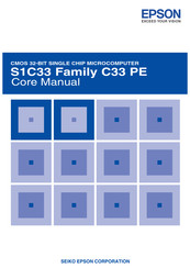 Epson S1C33 Series Core Manual