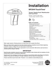 Bradley Terreon Quadra-Fount TouchTime MF2944 Installation Manual