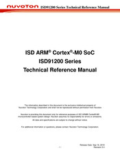 Nuvoton ISD91200 Series Technical Reference Manual