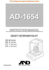 A&D AD-1654 Instruction Manual