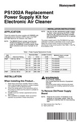 Honeywell PS1202A Installation Instructions Manual