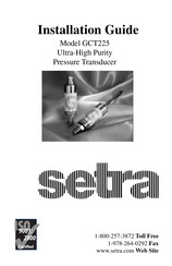 Setra Systems GCT225 Installation Manual