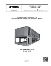 York HFC-134A Installation Instructions Manual