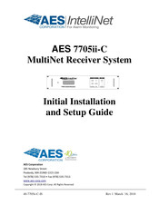 AES IntelliNet MultiNet 7705ii-C Initial Installation